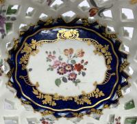 Worcester porcelain chestnut basket