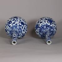 Tops and rims of Kangxi bottle vases