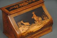 19th Century Marquetry Italian Letter Casket