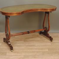 A Regency Rosewood Kidney Shaped Writing Table