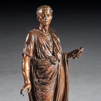 Bronze Figure of a Roman Orator Probably Julius Cesar by Mathurin Moreau