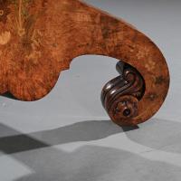 Burl Amboyna and Marquetry Centre Table
