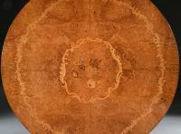 Burl Amboyna and Marquetry Centre Table