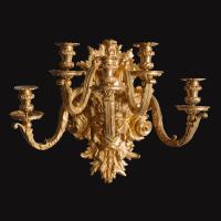 A Fine Pair of French Gilt Bronze Wall Lights in the Régence Style by Eugène Hazart, Paris.