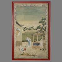 Four Chinese Watercolour Wallpaper Panels