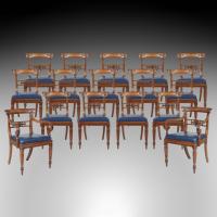 A Set of Sixteen Dining Chairs of the William IV Period