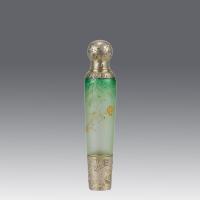 Early 20th Century French Art Nouveau Glass entitled "Absinthe Bottle" by Daum