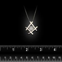 Hancocks Unusual Rose Cut Diamond And Onyx Pendant In Platinum Contemporary