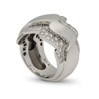 Van Cleef & Arpels 18ct White Gold And Diamond Wave Dress Ring Circa 2000s