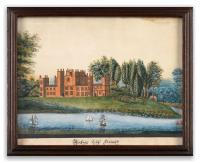 Depicting Goddam Castle and Sherborne Lodge in Dorset Pen, Ink, Water and Body Colour on Paper English, c.1770