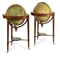 mahogany Regency 21-inch globes