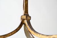 Gilded wrought iron floor lamp by Maison Ramsay circa 1940