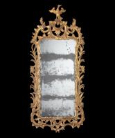 Chippendale period giltwood mirror