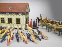 Folk Art Toy Model of Noah's Ark
