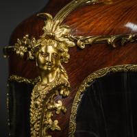 A Louis XV Style Gilt-Bronze Mounted, Vernis Martin Vitrine Cabinet. France, Circa 1900.