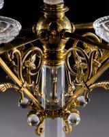 A Pair of Gilt Bronze Five Light Candelabra by F & C Osler