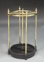 Victorian Circular Brass Umbrella Stand