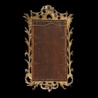 Early English Giltwood Rococo Mirror Circa 1760 in the Manner of John and William Linnell