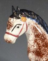 Newcastle Prattware Pottery Model of a Horse