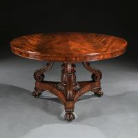 Fine Regency Mahogany Centre Table, Possibly a Unique Commission Based on the Designs of George Smith.