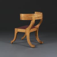 An Oak Klismos Chair
