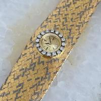 Ladies Omega Gold and Diamond-set Bracelet watch