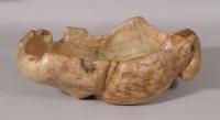 S/5686 Antique Treen Early 19th Century Sculptured Root Wood Carved Bowl
