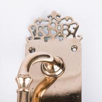 Brass door handles initialled K S B