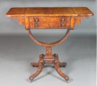 Regency Sewing Table in Burr Ash