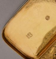 George III Bright-Cut Engraved Silver Vinaigrette