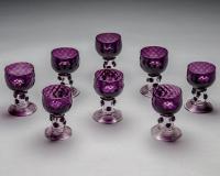 A Set of Eight Amethyst Roemers
