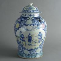 Chinese Baluster Jar and Cover
