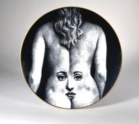 Piero Fornasetti Rosenthal Porcelain Themes And Variations Plate, Motiv Number 28, 1980s