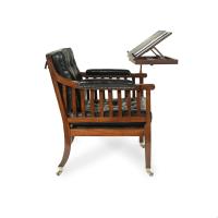 Regency mahogany library reading chair
