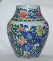 Chinese 17th Century Transitional Wucai Jar