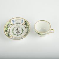An important porcelain cup and saucer from Admiral Lord Nelson’s ‘Baltic Service’