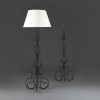A Pair of Spanish 19th Century Standard Lamps