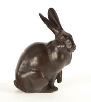 Japanese Bronze Okimono Hares – Imperial Provenance
