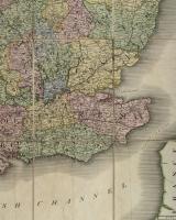 Large 19th century map of England and Wales by Edward Mogg
