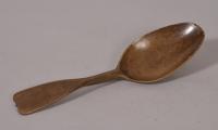 S/5775 Antique Treen 19th Century Pear Wood Spoon