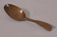S/5775 Antique Treen 19th Century Pear Wood Spoon