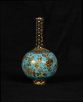 Japanese Cloisonne Enamel Bottle Vase – Namikawa Yasuyuki (1845-1927)