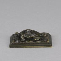 Animalier Mid 19th Century Bronze Study Entitled 'Tortue' by Antoine L Barye 