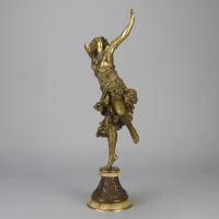 Early 20th Century French Art Deco Bronze entitled Sun Dancer by Claire Colinet