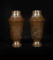 Japanese Kanazawa School Bronze Vases – Goto Seijiro
