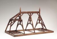 An architectural model of a roof, French, late 19th century
