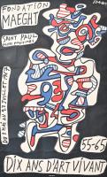 Jean Dubuffet vintage poster “10 ans d’art vivant 55 – 65”