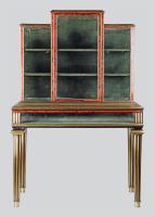 French Brass Mounted Tortoiseshell Veneered Collectors Cabinets