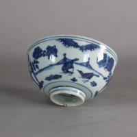 Chinese blue and white bowl, Ming