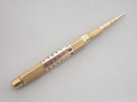 Early 20th Century 9 carat Gold & Enamel Gravity Drop Perpetual Calender Propelling Pencil